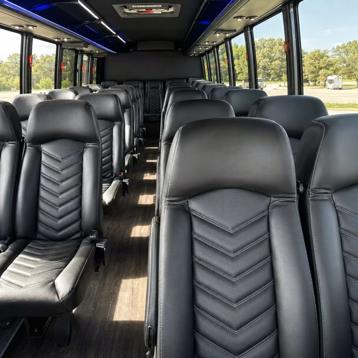 28 passenger minibus interior