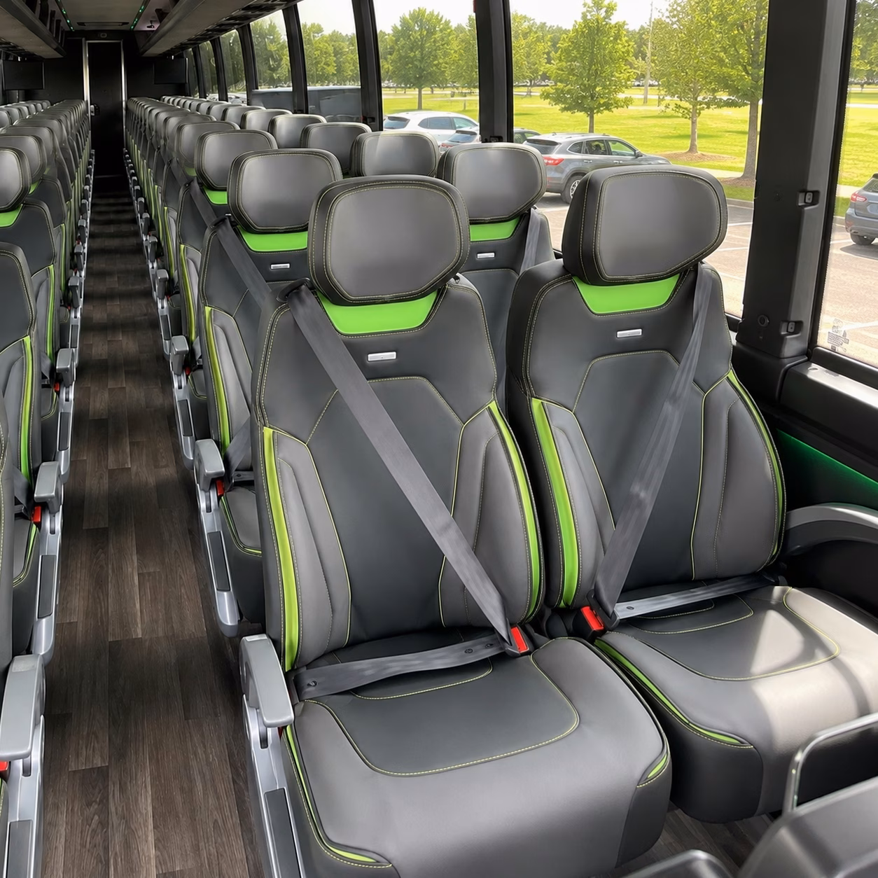 lakewood charter bus interior