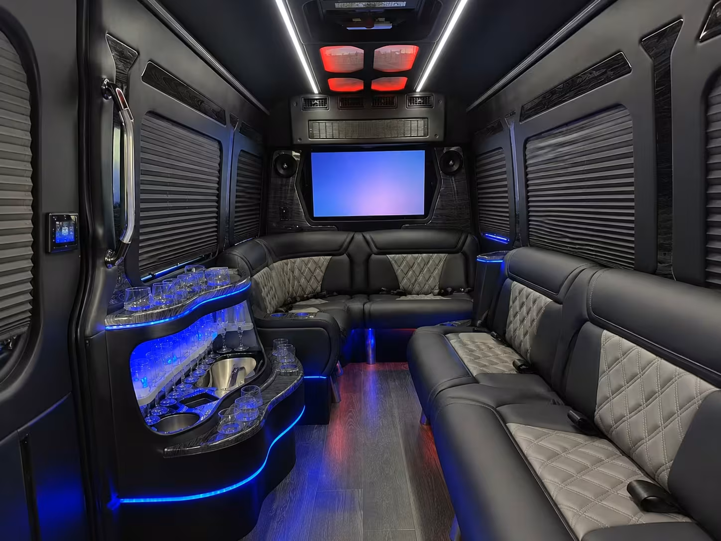 lakewood prom group transportation with multiple pickup stops