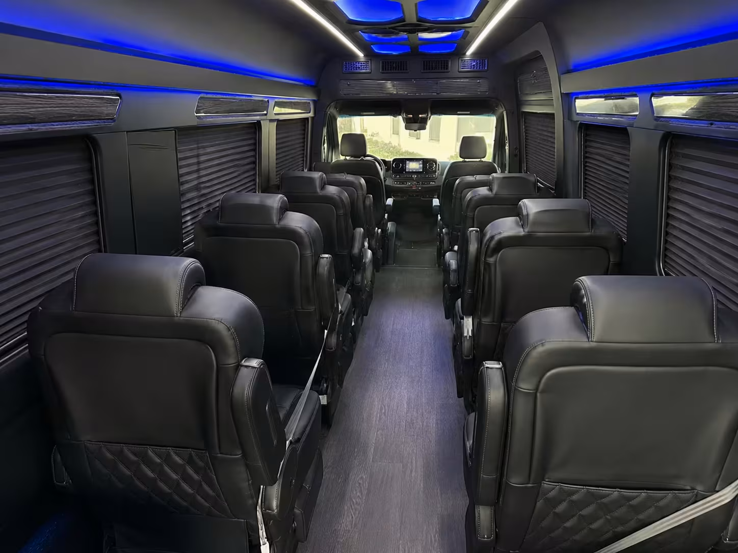 sprinter van with driver inside